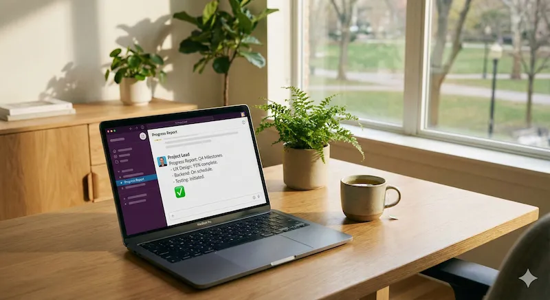 Weekly progress reports